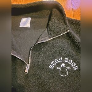 Ivory Ella Black Super Soft XL Sweater/Jacket NWT